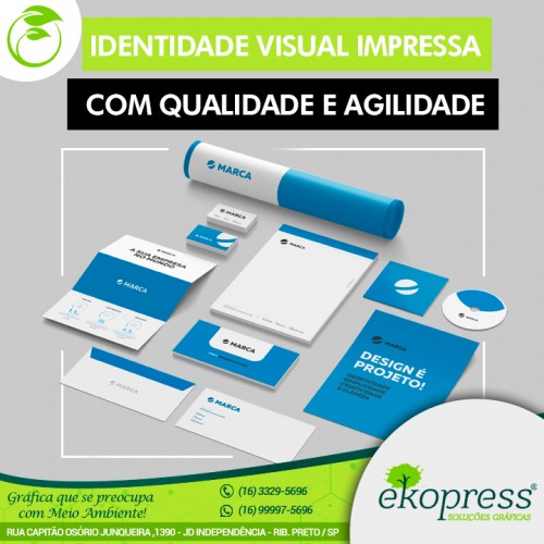 Identidade visual impressa com qualidade e agilidade