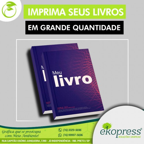 Imprima seus livros em grande quantidade