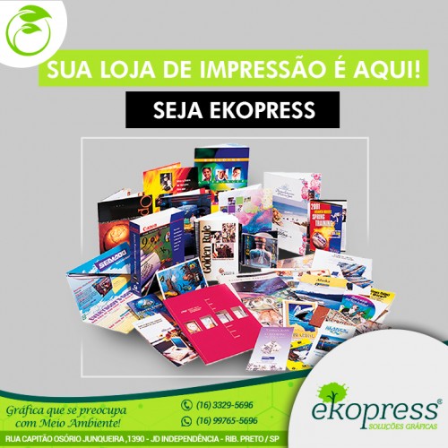 Sua loja de impressão é aqui! Seja Ekopress