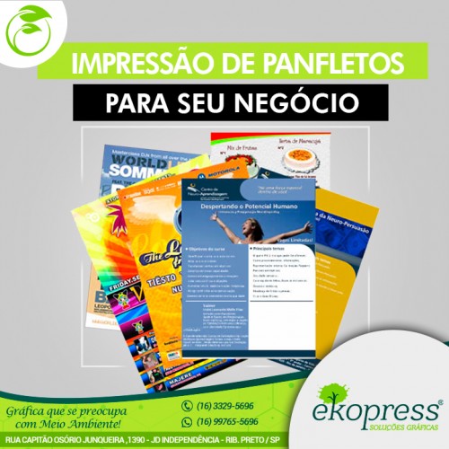 Impressão de panfletos para seu negócio