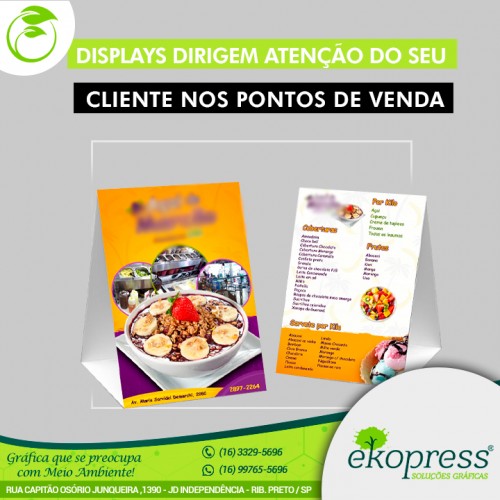 Displays dirigem atenção do seu cliente nos pontos de venda