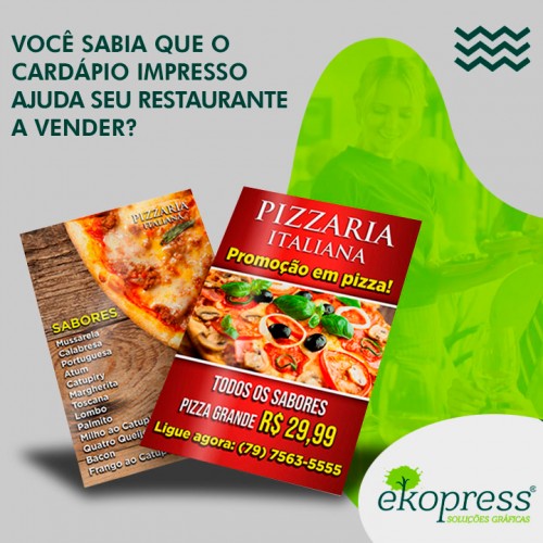 Você sabia que o cardápio impresso ajuda seu restaurante a vender?