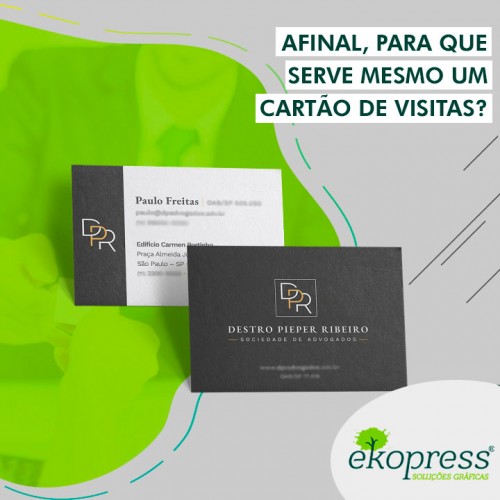 Afinal, para que serve mesmo um cartão de visitas?