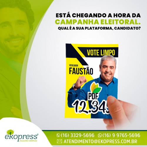 Está chegando a hora da campanha eleitoral. Qual é a sua plataforma, candidato?