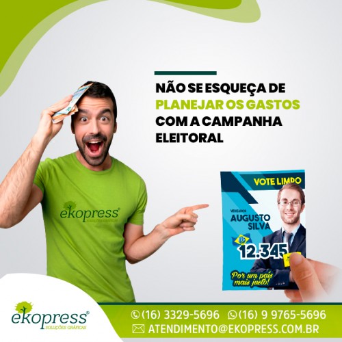 Não se esqueça de planejar os gastos com a campanha eleitoral