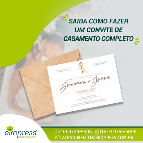 Saiba como fazer um convite de casamento completo