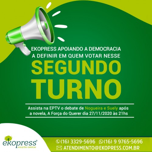 Ekopress apoiando a democracia a definir em quem votar nesse segundo turno