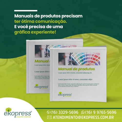 Manuais de produtos precisam ter ótima comunicação. E você precisa de uma gráfica experiente!