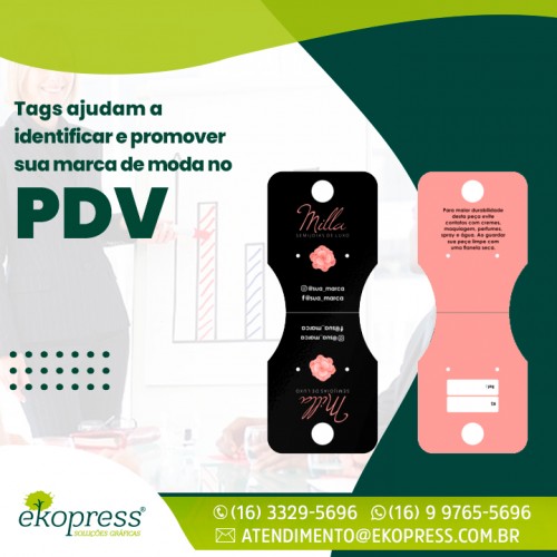 Tags ajudam a identificar e promover sua marca de moda no PDV