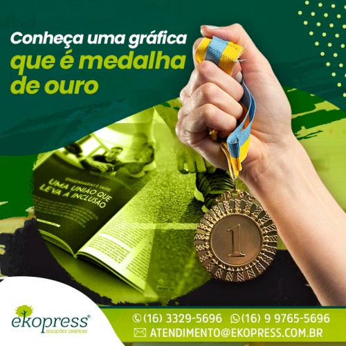 Conheça uma gráfica que é medalha de ouro