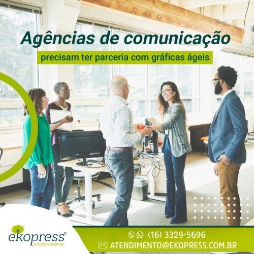 Agências de comunicação precisam ter parceria com gráficas ágeis!