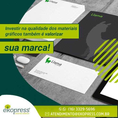 Investir na qualidade dos materiais gráficos também é valorizar sua marca!