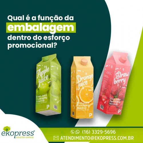 Qual é a função da embalagem dentro do esforço promocional?