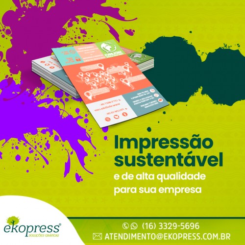 Impressão sustentável e de alta qualidade para sua empresa