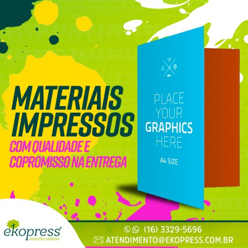 Materiais impressos de qualidade com prazo na entrega