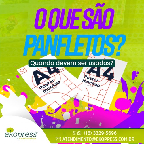 O que são panfletos? Quando devem ser usados?