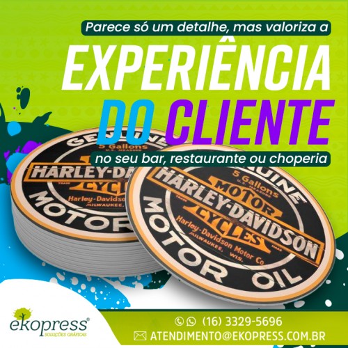 Parece só um detalhe, mas valoriza a experiência do cliente no seu bar, restaurante ou choperia