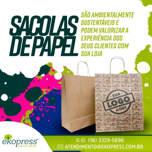 Sacolas de papel são ambientalmente sustentáveis e podem valorizar a experiência dos seus clientes com sua loja