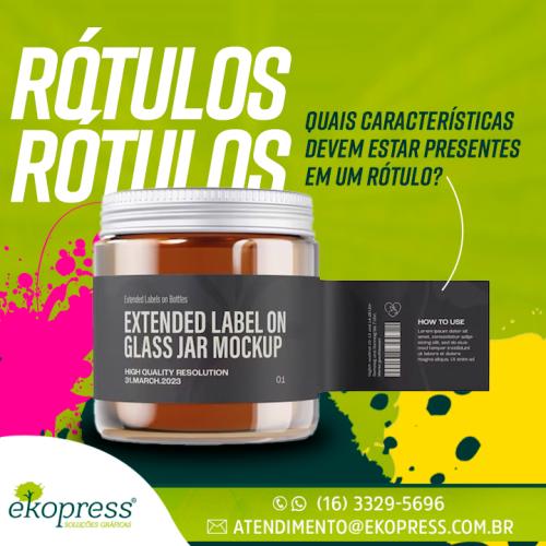 Quais características devem estar presentes em um rótulo?