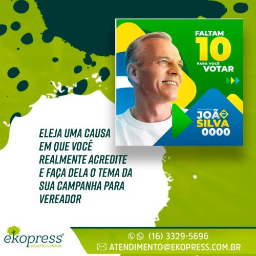 Eleja uma causa em que você realmente acredite e faça dela o tema da sua campanha para vereador