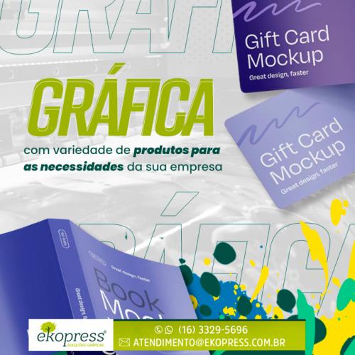 Gráfica com variedade de Produtos para as Necessidades da Sua Empresa