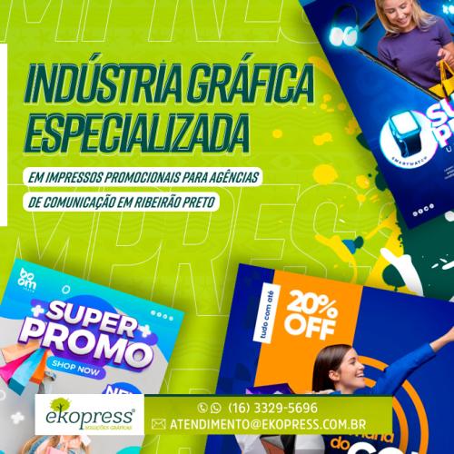 Indústria gráfica especializada em impressos promocionais para agências de comunicação em Ribeirão Preto