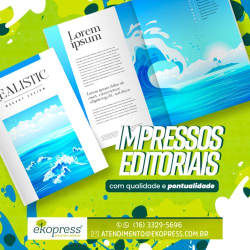 Impressos editoriais com qualidade e pontualidade